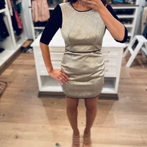 Silver Black Halo Cocktail Dress